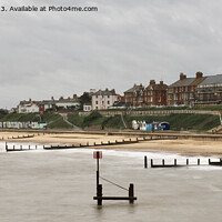 Buy canvas prints of Southwold lighthouse from pier by Andrew Heaps