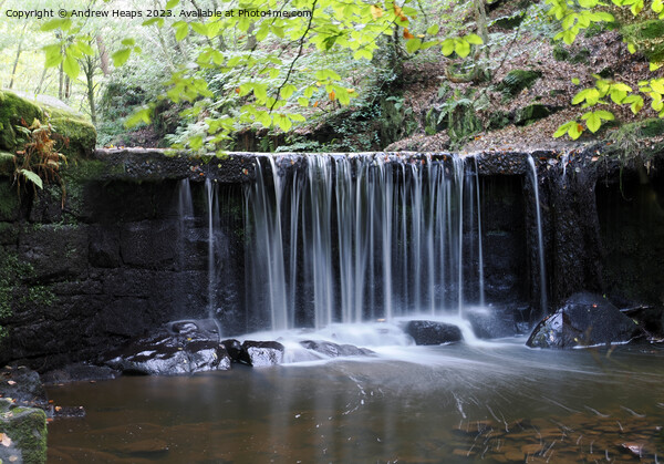 Dreamy waterfall local in Staffordshire. Picture Board by Andrew Heaps