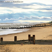 Buy canvas prints of Southwold beach front. by Andrew Heaps