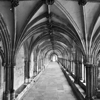Buy canvas prints of Tunnel in Norwich Cathedral by Andrew Heaps