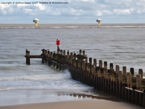 Lowestoft beach view to show offshore nest places. Picture Board by Andrew Heaps