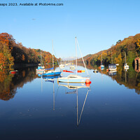 Buy canvas prints of Rudyard lake reservoir reflections by Andrew Heaps