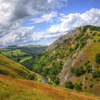 Buy canvas prints of  Dovedale landscape by Andrew Heaps