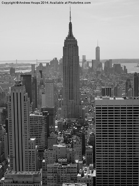 Empire State Building New York Picture Board by Andrew Heaps
