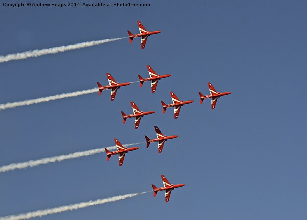  Red Arrows Display Team. Picture Board by Andrew Heaps