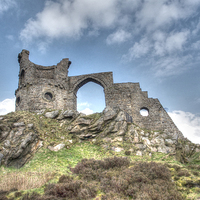 Buy canvas prints of  Mow Cop Castle by Andrew Heaps