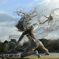 Buy canvas prints of  Fairy Sculpture by Andrew Heaps