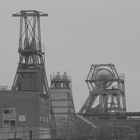 Buy canvas prints of  Whitfield Colliery Buildings Relics of Industrial by Andrew Heaps