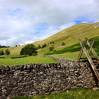 Buy canvas prints of View at Dovedale hillside. by Andrew Heaps