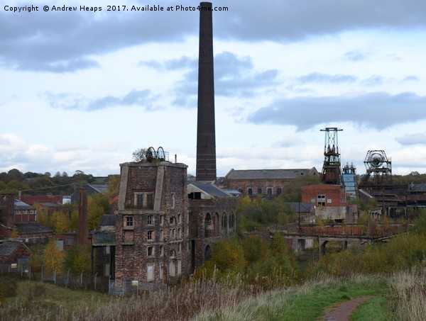 Chatterley Whitfield Colliery Picture Board by Andrew Heaps