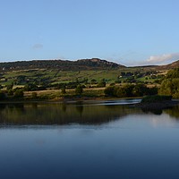 Buy canvas prints of View of The Roaches from Tittersworth Reservoir by Andrew Heaps