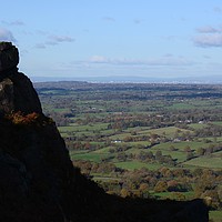 Buy canvas prints of The Cloud end view on the top in Cheshire by Andrew Heaps