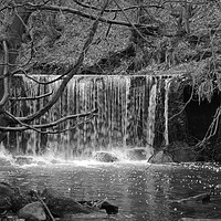 Buy canvas prints of Small waterfall by Andrew Heaps