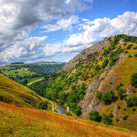 Buy canvas prints of Dovedale valley in Derbyshire by Andrew Heaps