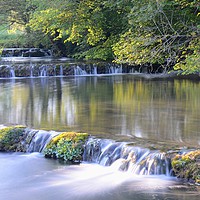 Buy canvas prints of Local Weir in local place in Derbyshire area. by Andrew Heaps