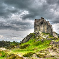 Buy canvas prints of Majestic Mow Cop Castle by Andrew Heaps