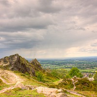 Buy canvas prints of Cheshire view from Mow cop castle hill side by Andrew Heaps