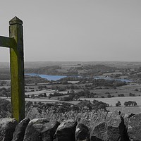 Buy canvas prints of Tittersworth reservoir viewed from the Roaches by Andrew Heaps