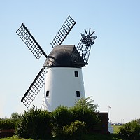 Buy canvas prints of Windmill at Lytham on a Sunny Day by Andrew Heaps
