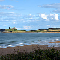 Buy canvas prints of Coastline view along Embleton beach by Andrew Heaps