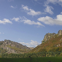 Buy canvas prints of Majestic Roaches Rocks on a Clear Summer Day by Andrew Heaps