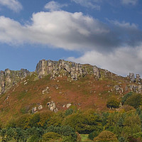Buy canvas prints of The Roaches Rocks on the edge of the Peak District by Andrew Heaps