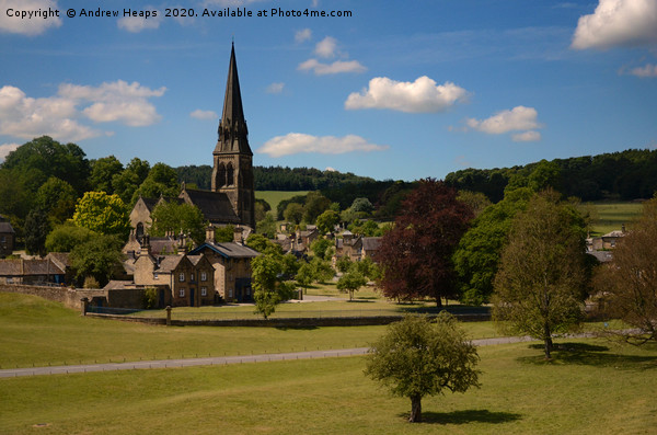 Edensor village  Picture Board by Andrew Heaps