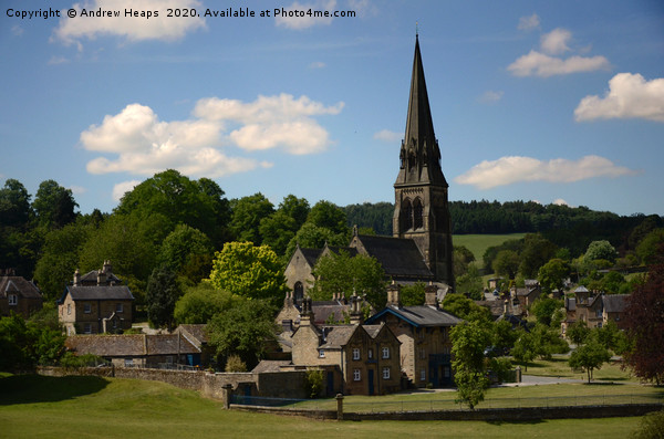 Edensor Village Picture Board by Andrew Heaps