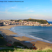 Buy canvas prints of South Bay sands in Scarborough. by Andrew Heaps