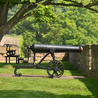 Buy canvas prints of Historic cannon on coastline in Berwick  by Andrew Heaps