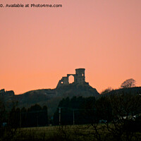 Buy canvas prints of Mow cop castle sunset by Andrew Heaps