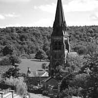 Buy canvas prints of Street at Edensor Village in Derbyshire Peak Distr by Andrew Heaps