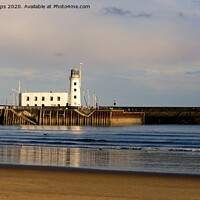 Buy canvas prints of Scarborough lighthouse  by Andrew Heaps
