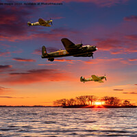 Buy canvas prints of Spitfire and Lancaster bomber and Hurricane. by Andrew Heaps