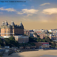 Buy canvas prints of Grand Hotel Scarborough  on South Bay. by Andrew Heaps