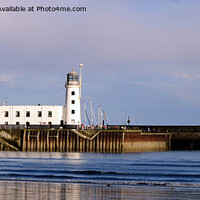 Buy canvas prints of Lighthouse in Scarborough. by Andrew Heaps