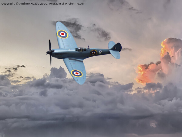 British blue  spitfire plane  Picture Board by Andrew Heaps