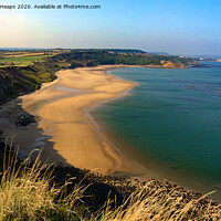 Buy canvas prints of Cayton Beach in Scarborough by Andrew Heaps
