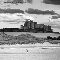 Buy canvas prints of Bamburgh Castle in Northumberland. by Andrew Heaps