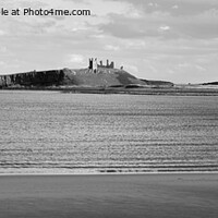 Buy canvas prints of Dunstanburgh castle viewed from beach by Andrew Heaps