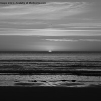 Buy canvas prints of Sunset from Northumberland beach Dramatic Embleton by Andrew Heaps