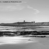 Buy canvas prints of Dunstanburgh castle in Northumberland beach scene by Andrew Heaps