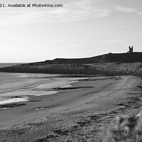 Buy canvas prints of Dunstanburgh Castle late evening shot by Andrew Heaps