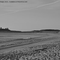 Buy canvas prints of Evening sunset for Dunstanburgh castle by Andrew Heaps