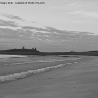 Buy canvas prints of Majestic Sunrise at Dunstanburgh Castle by Andrew Heaps