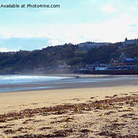 Buy canvas prints of Scarborough north beach summer scene. by Andrew Heaps