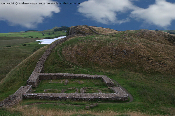 Hadrians wall a historic landmark on a summers day Picture Board by Andrew Heaps