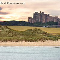 Buy canvas prints of Bamburgh Castle by Andrew Heaps
