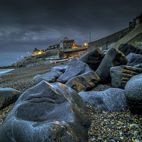 Buy canvas prints of  Light on the Rocks  by Simon Gray