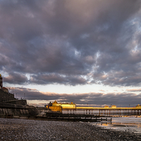 Buy canvas prints of  Lighting Up the Pier by Simon Gray